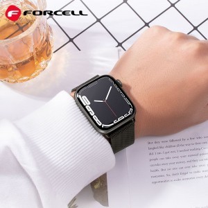 FORCELL F-DESIGN FA03 szíj Apple Watch 42 / 44 / 45 / 49 mm zöld