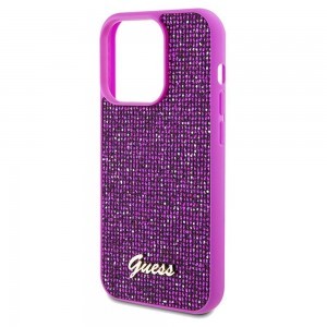 GUESS tok iPhone 14 Pro Max GUHCP14XPMSDGSF (Disco Script Metal) fukszia tok