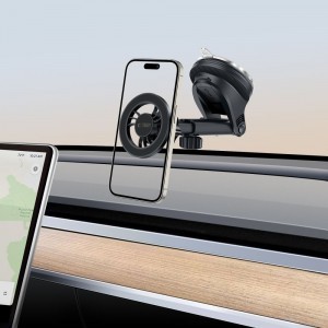 Tech-protect N56 Magnetic Magsafe Műszerfalra és Szellőzőre Szerelhető Autós Tartó, Fekete-2