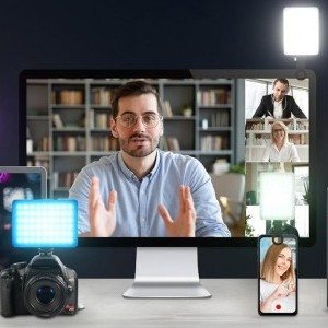 Neewer VL67C RGB LED selfie videólámpa 5W-5