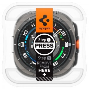 Edzett üveg Spigen Glas.TR „EZ-FIT” 2-PACK Galaxy Watch Ultra (47 mm) átlátszó üvegfólia