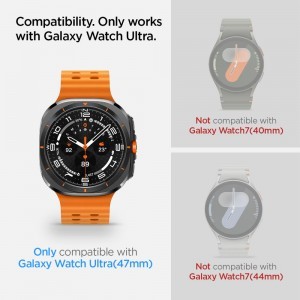 Edzett üveg Spigen Glas.TR „EZ-FIT” 2-PACK Galaxy Watch Ultra (47 mm) átlátszó üvegfólia