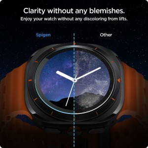 Edzett üveg Spigen Glas.TR „EZ-FIT” 2-PACK Galaxy Watch Ultra (47 mm) átlátszó üvegfólia