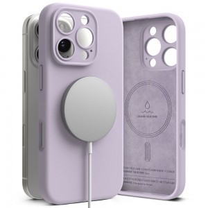 RINGKE SILICONE MAGNETIC MAGSAFE IPHONE 16 PRO MAX LIGHT PURPLE tok