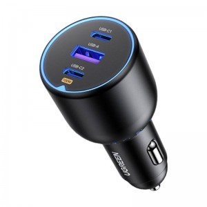 UGREEN CD293 autós töltő, 2USB-C PD+ USB-A, 130W (fekete)