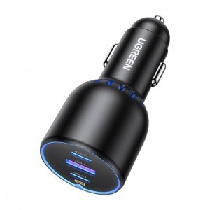 UGREEN CD293 autós töltő, 2USB-C PD+ USB-A, 130W (fekete)