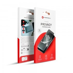 Forcell Privacy Glass üvegfólia - iPhone 14 Pro Max fekete