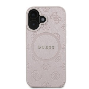 Original Guess Saffiano Peony Classic Logo MagSafe tok GUHMP16SPSAPSMEP iPhone 16 pink