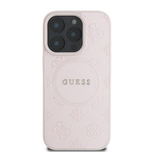 Original Case GUESS hardcase Saffiano Peony Classic Logo MagSafe GUHMP16XPSAPSMEP iPhone 16 Pro Max tok pink