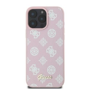 Original Case GUESS keménytok Peony Script MagSafe GUHMP16XPGPYSP iPhone 16 Pro rózsaszín tok