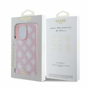 Original Case GUESS keménytok Peony Script MagSafe GUHMP16XPGPYSP iPhone 16 Pro rózsaszín tok