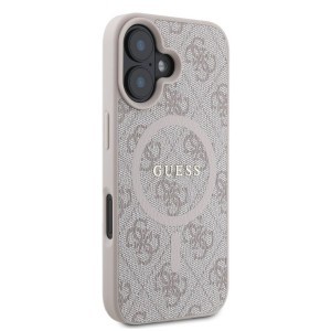 Guess Original tok GUHMP16SG4GFRP 4G Ring Classic Logo MagSafe iPhone 16 rózsaszín