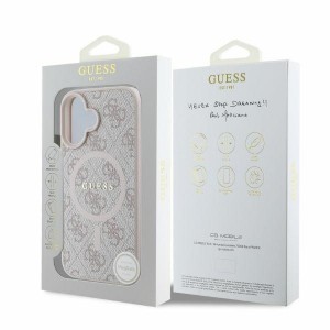 Guess Original tok GUHMP16SG4GFRP 4G Ring Classic Logo MagSafe iPhone 16 rózsaszín