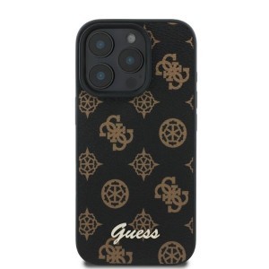 Original Case GUESS hardcase Peony Script MagSafe GUHMP16LPGPYSK tok iPhone 16 Pro fekete