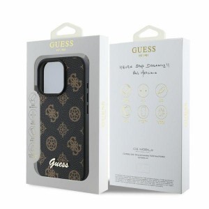 Original Case GUESS hardcase Peony Script MagSafe GUHMP16LPGPYSK tok iPhone 16 Pro fekete