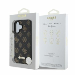 Original Case GUESS keménytok Peony Script MagSafe GUHMP16SPGPYSK iPhone 16 tok fekete