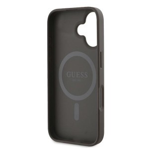 Original Case GUESS keménytok 4G Printed Stripes MagSafe GUHMP16XP4RPSW iPhone 16 Pro Max barna tok