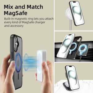 TECH-PROTECT MAGEDGE MAGSAFE IPHONE 16 MATT FEKETE/GUNMETAL tok