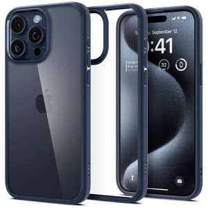 SPIGEN Ultra Hybrid tok iPhone 16 Pro-hoz (tengerészkék)