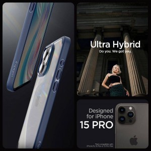 SPIGEN Ultra Hybrid tok iPhone 16 Pro-hoz (tengerészkék)