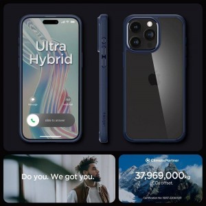 SPIGEN Ultra Hybrid tok iPhone 16 Pro-hoz (tengerészkék)