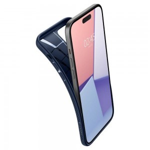 SPIGEN Liquid Air tok iPhone 16-hoz sötétkék