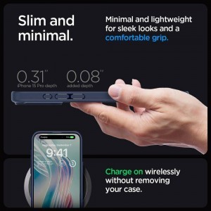 SPIGEN Liquid Air iPhone 16 Pro tok sötétkék