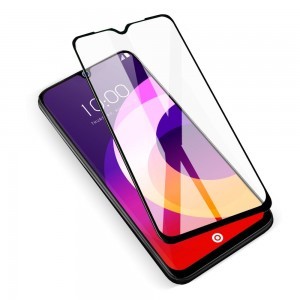 iPhone 16 Plus 5D Full Glue Ceramic Glass kijelzővédő üvegfólia fekete kerettel