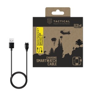 Tactical USB töltő és adatkábel Garmin Fenix 5/6/7, Approach S60, Vivoactive 3