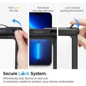 Spigen Aqua Shield A601 tok vízálló IPX8 - fekete 2 db-14