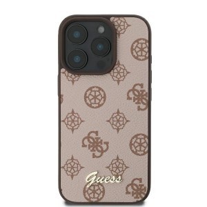 Original Case GUESS keménytok Peony Script MagSafe GUHMP16XPGPYSW az iPhone 16 Pro Max-hoz barna