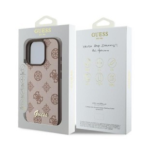 Original Case GUESS keménytok Peony Script MagSafe GUHMP16XPGPYSW az iPhone 16 Pro Max-hoz barna