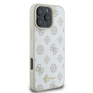 Original Case GUESS hardcase Peony Script MagSafe GUHMP16XPGPYSH tok iPhone 16 Pro Max fehér