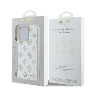 Original Case GUESS hardcase Peony Script MagSafe GUHMP16XPGPYSH tok iPhone 16 Pro Max fehér