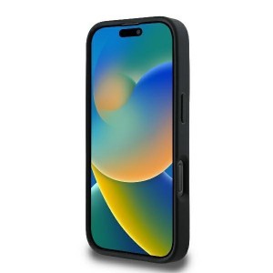 Eredeti GUESS steppelt fém logós GUHCP16XPSQSQSK tok iPhone 16 Pro Max fekete