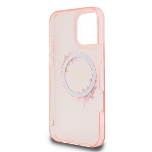 Original Case GUESS IML Flowers Wreath Magsafe GUHMP16LHFWFCP tok iPhone 16 Pro rózsaszín