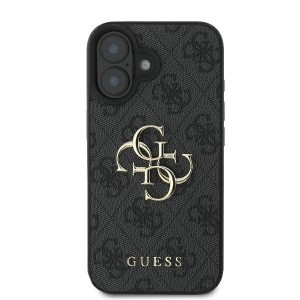 Eredeti GUESS 4G Nagy Logó Tok GUHCP16S4GMGGR iPhone 16 fekete tok