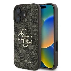 Eredeti Guess 4G Nagy Logó GUHCP16S4GMGBR iPhone 16 barna tok