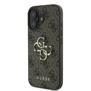 Eredeti Guess 4G Nagy Logó GUHCP16S4GMGBR iPhone 16 barna tok