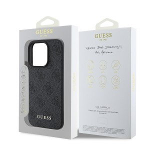 Guess 4G Charm tok iPhone 16 Pro Max Tone on Tone Grey