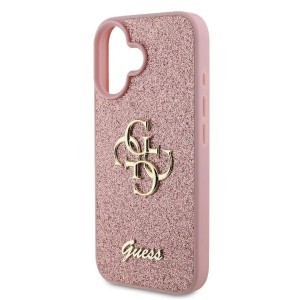 Original Case GUESS hardcase Fixed Glitter Big 4G GUHCP16SHG4SGP tok iPhone 16 pink