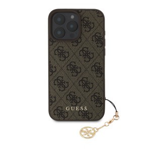 Guess 4G Charm tok iPhone 16 Pro Max Tone on Tone barna