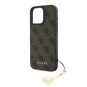 Guess 4G Charm tok iPhone 16 Pro Max Tone on Tone barna