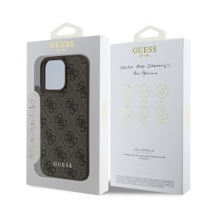 Guess 4G Charm tok iPhone 16 Pro Max Tone on Tone barna