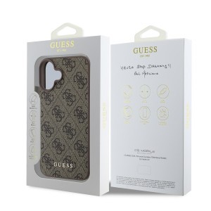 Guess 4G Charm tok iPhone 16 Plus Tone on Tone barna