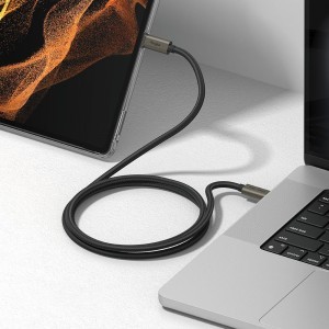 RINGKE USB 3.2 GEN 2X2 TYPE-C KÁBEL PD240W 100CM FEKETE