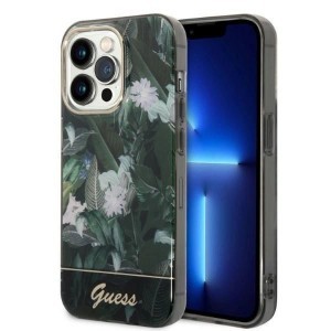 Guess Jungle Collection tok iPhone 14 Pro Max - zöld