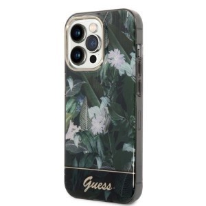 Guess Jungle Collection tok iPhone 14 Pro Max - zöld