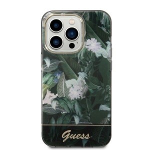 Guess Jungle Collection tok iPhone 14 Pro Max - zöld