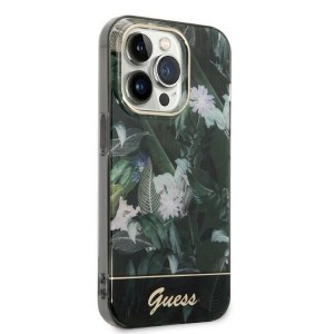 Guess Jungle Collection tok iPhone 14 Pro Max - zöld